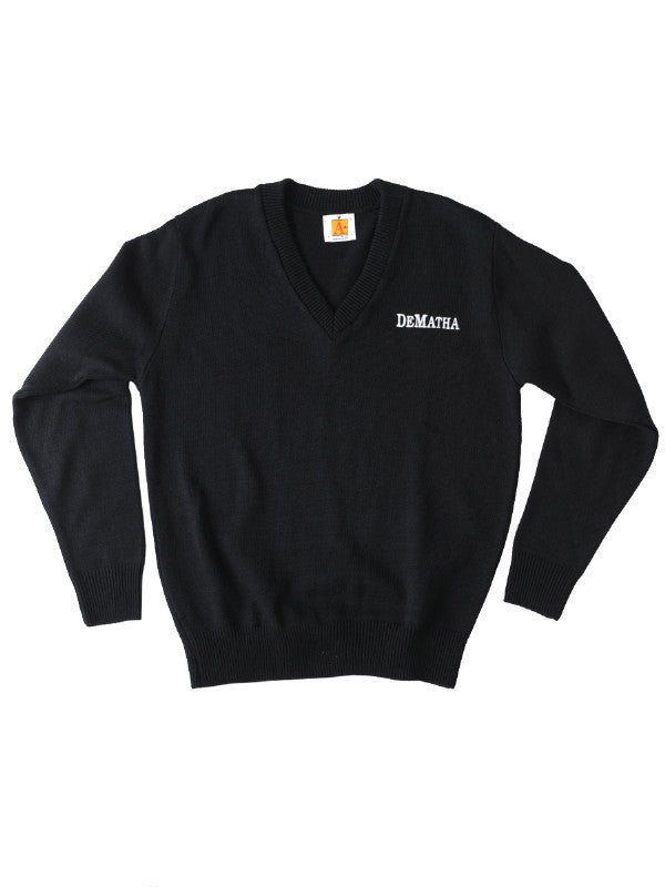Navy Long Sleeve Sweater with Logo