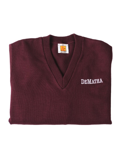 Maroon Sweater Vest with Logo